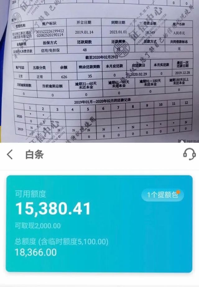 征信上显示授信额度，京东白条惹争议(图3)